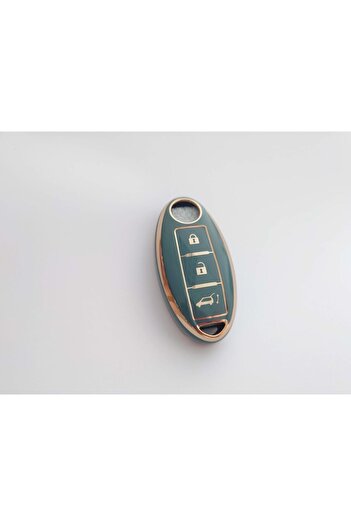 OEM Grey Key Case for Nissan Qashqai Pathfinder Versa Tiida Murano Rogue X-Trail 3 Buttons
