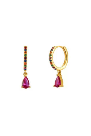 MOONGLOW ACCESSORIES Crystal Drop Hoops