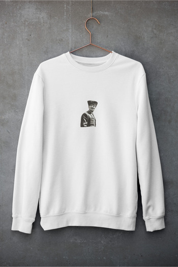 MAGORS Ataturk Printed Cotton Long Sleeve Sharpened 3-Ply Sweatshirt