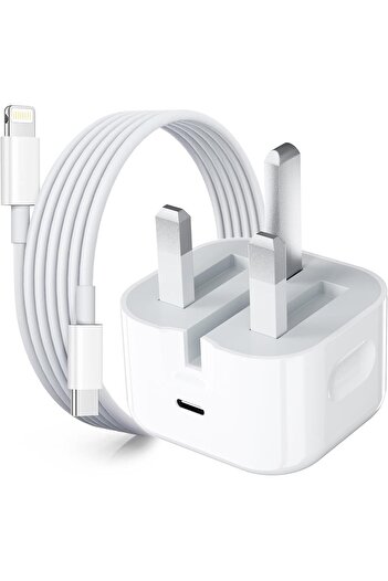 Generic iPhone Charger,25W PD USB C Charing Plug with 2M Lightning Cable for iPhone