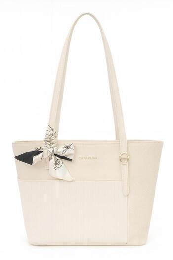 Generic CANARLISA Women’s Tote Bag – PU Leather Ladies Shoulder Handbag with Bow
