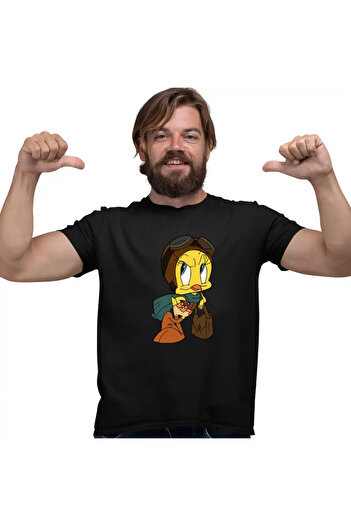OEM Men's T-shirt Tweety Aviator Looney Tunes