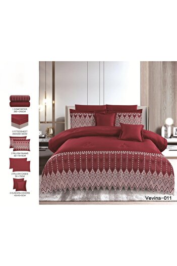 Roshen A sophisticated microfiber lace bedspread set with prominent details and a touch of luxury and elegance. A quilt measuring 240*260.