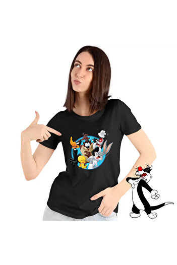 OEM Women's Tee Tweety Sylvester Daffy Bugs Bunny Taz Tasmanian Devil
