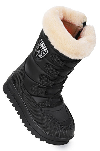 KARAMAZI Kids Deco Girls' Snow Boots with Thermal Fur Inside