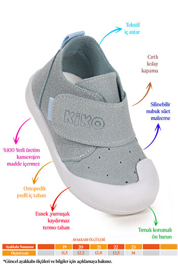 KARAMAZI Kids Rosie First Step Velcro Baby Boy Casual Shoes