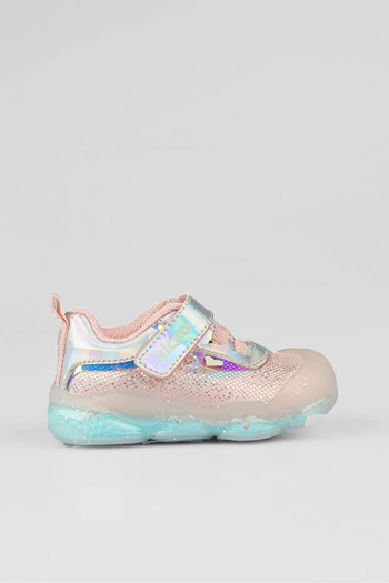 Vicco Pety Lighted Children's Sports Shoes Pudra
