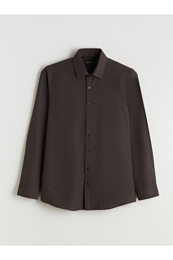 LC Waikiki Sparkling Selections from Shining Store |   Slim Fit Long Sleeve Poplin Men's Shirt