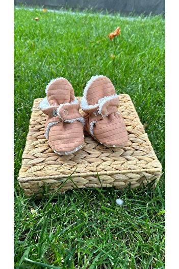 BabyDia Striped Non-Slip Sole Booties