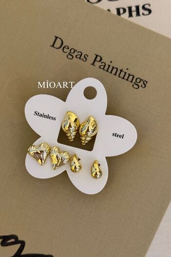 MioArt Women's Set of 6 Earrings