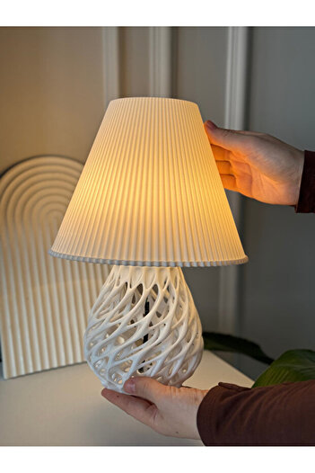NESTVİBE Decorative Lampshade Table Lamp Modern Lighting Living Room-Sitting Room-Bedroom Children's Room