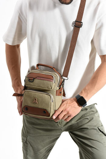 çantamgelsin Canvas Series Multi-Compartment Crossbody/Handheld Men's Bag