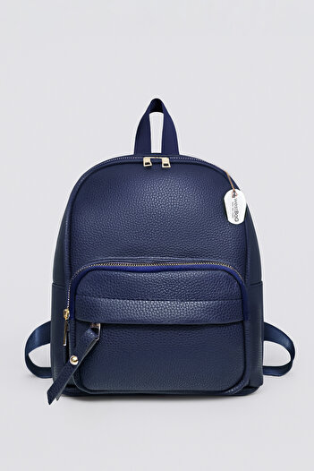 westbag Unisex Faux Leather Zippered Multi-Pocket Backpack