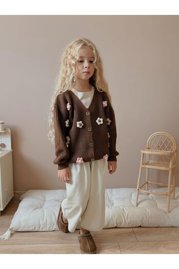 TINY BEAR Daisy Detailed Cardigan for Girls