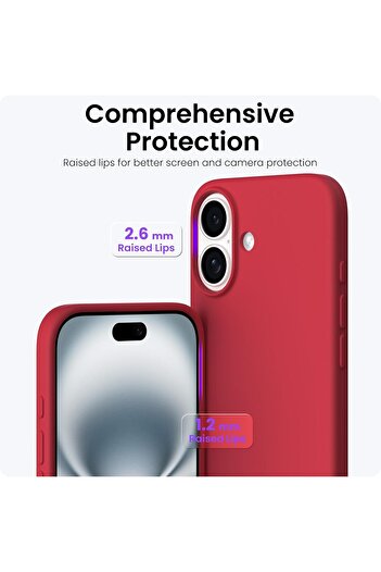 CaseHub iPhone 17 Case Inside Velvet Screen and Camera Raised Launch Silicone Protective Cover