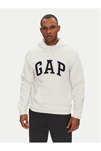 GAP Ανδρικό Φούτερ 674148-02 Εκρού