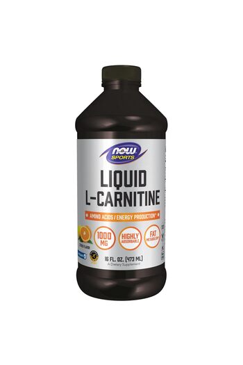 Now Foods Sports Nutrition, L-Carnitine Liquid 1000 mg, Highly Absorbable, Citrus, 16-Ounce
