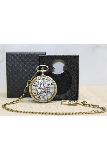 shopwave Antique Chain Clock with Special Box Alk4666