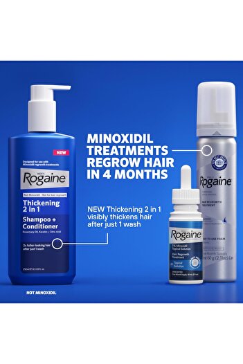 Rogaine Men's Extra Strength 5% Minoxidil Topical Solution for Hair Regrowth, 2 fl oz