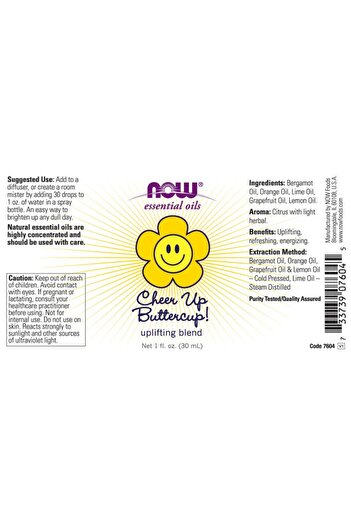 Now Cheer Up Buttercup Essential Oil Blend, 1-Ounce