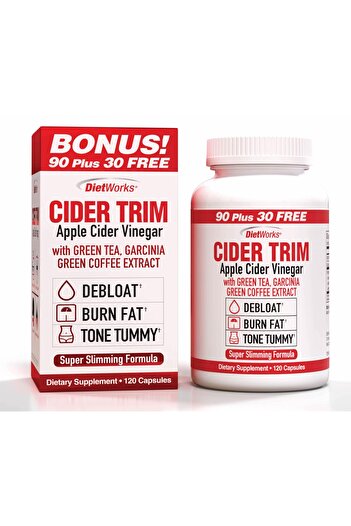 windmill Dietworks Apple Cider Vinegar Capsules Ea, Ginger, Cayenne & Maple, 120 Count