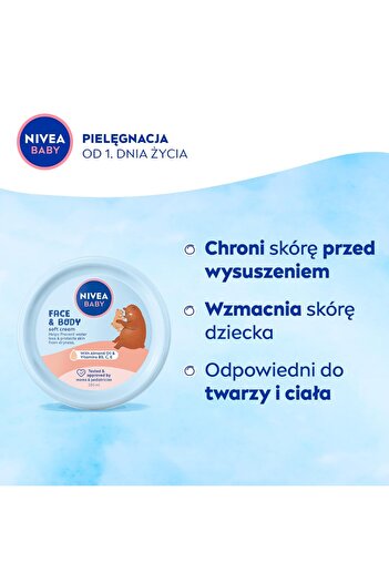 NIVEA Baby Soft Cream 200 ml / 6.7 oz