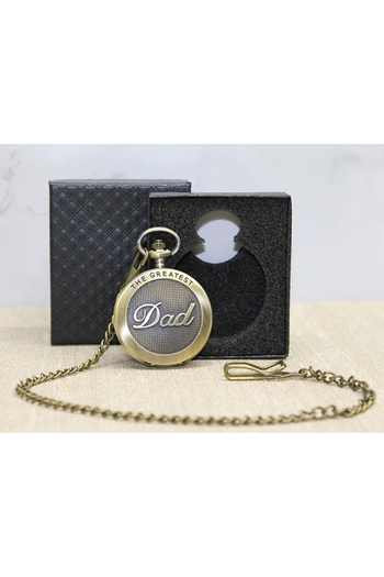 shopwave Special boxed antique dad (father) pocket watch alk4667
