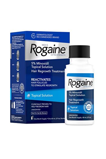 Rogaine Men's Extra Strength 5% Minoxidil Topical Solution for Hair Regrowth, 2 fl oz