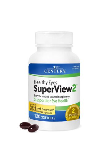 21st Century Healthy Eyes SuperView 2 Softgels, 120 Count