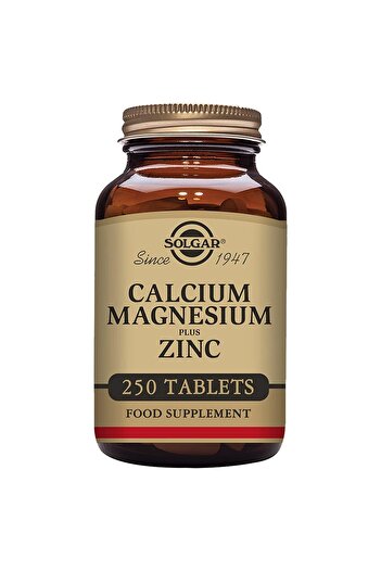 Solgar Calcium Magnesium Zinc, 250 Tablets - Supports Bones, Teeth, Muscles
