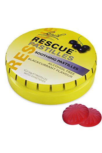 Rescue Pastilles, Black Currant, Stress Relief Lozenges, 35 Count