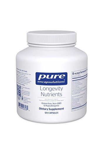 Pure Encapsulations Longevity Nutrients Multivitamin for Aging, Brain, Eyes, Bones & Vascular Health | 120 Capsules