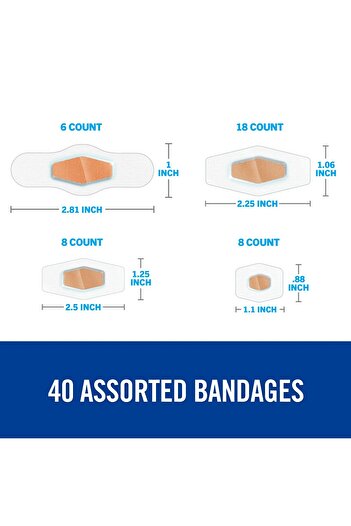 Nexcare Max Hold Waterproof Bandages, Stays On 48 Hours for Fingers, Knees, Heels - 40 Pack