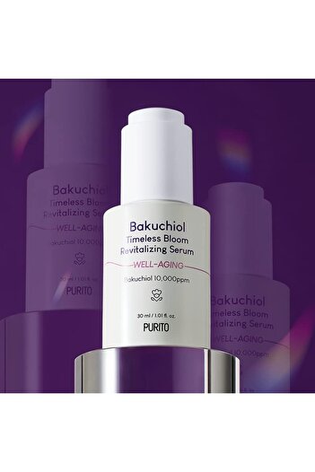 Purito Bakuchiol Timeless Bloom Revitalizing Serum - 30ml Vegan & Cruelty-Free
