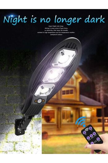 fulina LED Solar Light Outdoor,Security Street Lamp Motion Sensor,3 Light Modes,30W,Infrared Remote Control