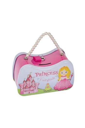 OEM Piggy Bank with Lock, Purse Shape, Metal, 16x8x9.5 cm