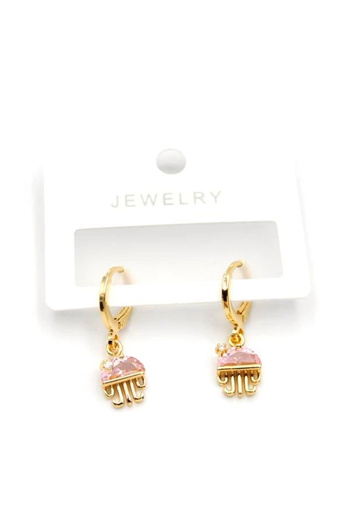 Easy Tedarik Jellyfish Earrings - Gold
