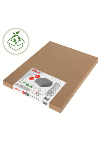 Esselte Set of 3 cardboard filing boxes 250 x 200 x 150 mm grey Home Recycled