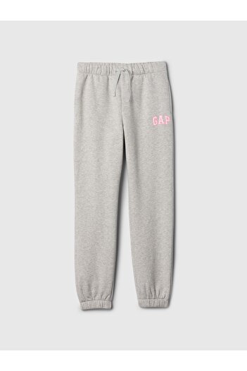 GAP Kız Çocuk Gri Relaxed Logo Jogger Eşofman Altı