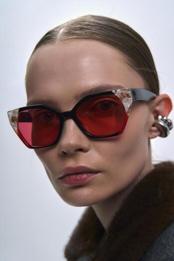 Bilge Karga Freki Black Red Sunglasses