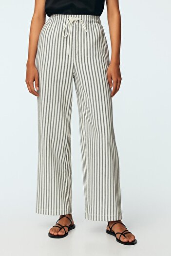 HAKKE Striped Keteen Palazzo Pants