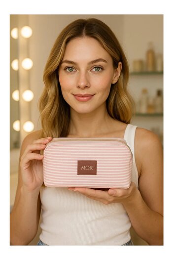 MorPort Makeup bag and hair straightener bag (pink)