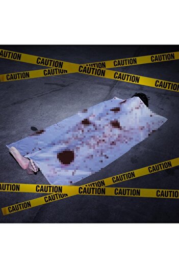Sumind Halloween decoration Dead Body Zombie Sumind, polyethylene, white/red, 152 cm