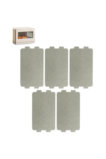 Generic Excefore Waveguide Cover, 5Pcs Universal Microwave Oven Mica Plate Sheet, 117mm X 64mm, Replacement