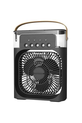 Generic showkah® Air Cooler Fan Humidifier 3 in 1 Mini Evaporative Air Cooler with 7 Colors LED Light, 1/2/
