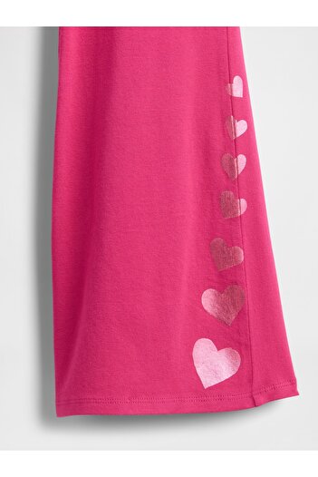 GAP Kız Çocuk Pembe Flare Leggings Tayt