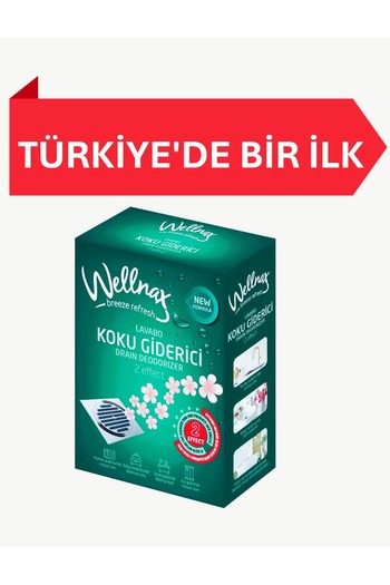 Wellnax breeze refresh LAVABO KOKU GİDERİCİ | DRAIN DEODORIZER 2x75 gram