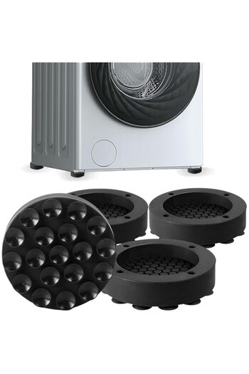 Generic Washer Dryer Anti Vibration Pads, 4 Pcs Noise Cancelling Washing Machine Support with Suction Cup Fe