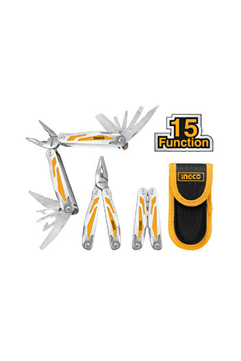 Ingco FOLDABLE MULTI-FUNCTION TOOL HFMFT0115 - Compact, Versatile Tool with Multiple Functions for D