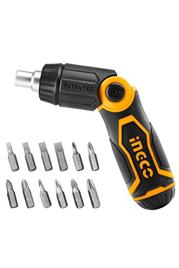 Ingco 13 IN 1 Ratchet Screwdriver Set AKISD1208 Professional Multi-Purpose Ratchet Screwdriver Kit f